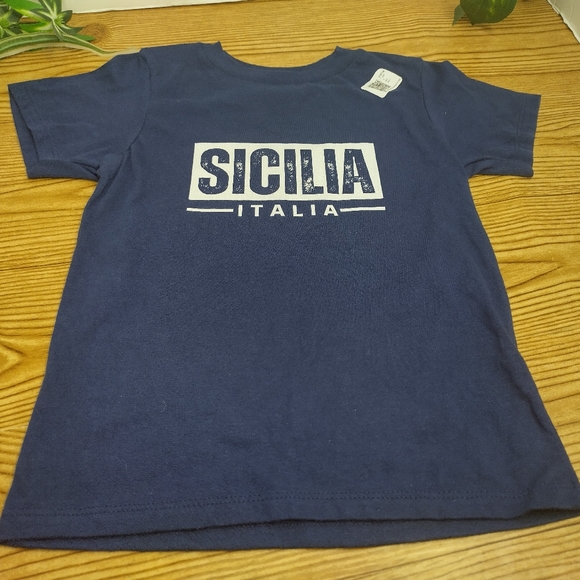 Sicilia Shirt | Sicilia Italia T-Shirt Sicilia Tee Child Size 4 - Picture 1 of 6